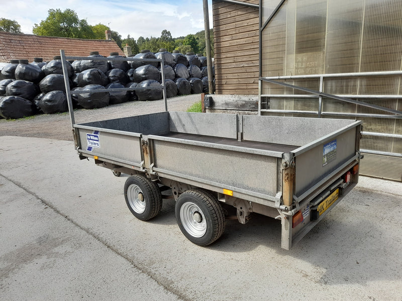 Ifor Williams LM105 10ft Flatbed Trailer for Hire, Optional Sides