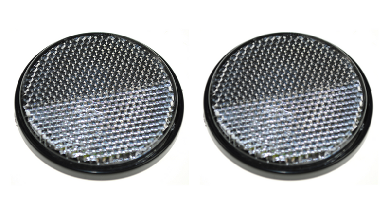 Round Reflectors - White - Self Adhesive