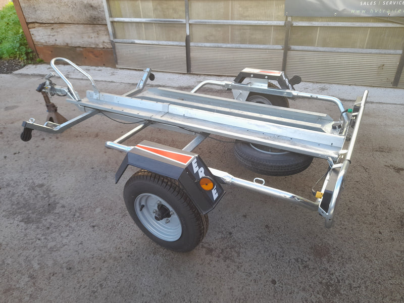 Erde PM310 Single Motorcycle Trailer (Hire) with Spare Wheel