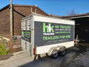 Box Van Trailers with Ramp for Hire, 12ft or 14ft