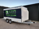 Box Van Trailers with Ramp for Hire, 12ft or 14ft