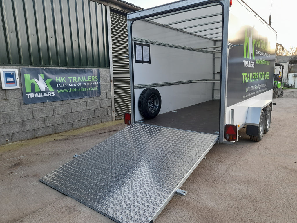 Box Van Ramp Box Van Trailers with Ramp for Hire, 12ft or 14ft