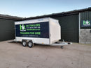 Box Van Trailers with Ramp for Hire, 12ft or 14ft