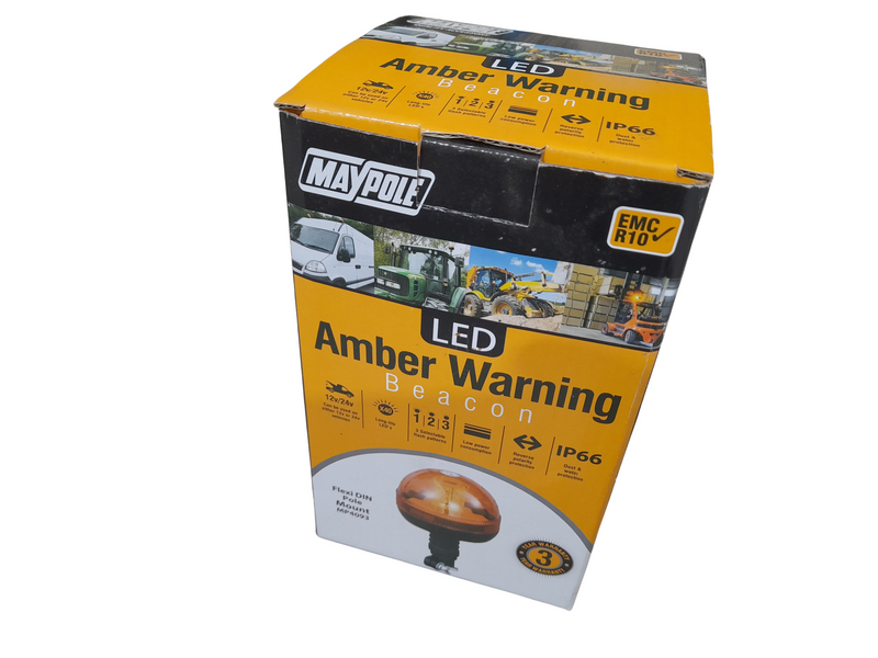 LED Amber Flashing Beacon