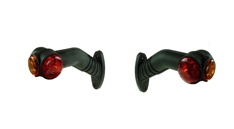 A Pair of LED Stalk Marker Lights, Red, White, Amber