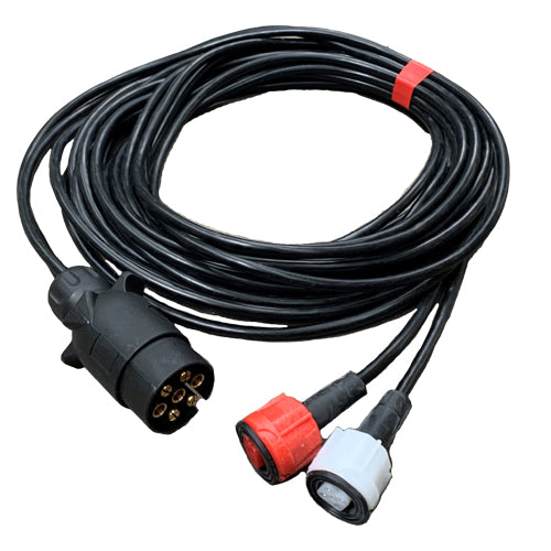 Radex 6m Wiring Harness, 7 pin plug to 2 x 5 pin connectors