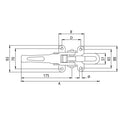 Heavy Duty Over Centre Catch