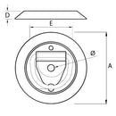 Surface Mount Lashing Rings - Plastic