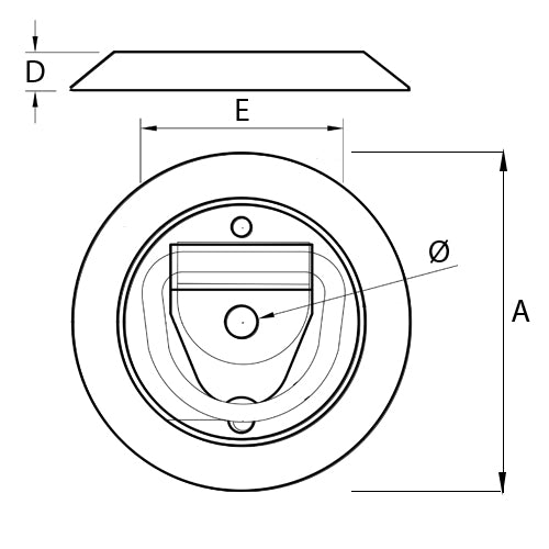 Surface Mount Lashing Rings - Plastic