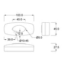 Dimensions AJBA Bulb Front Marker Light FA.88.707