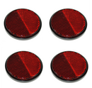 Round Reflectors - Red - Self Adhesive