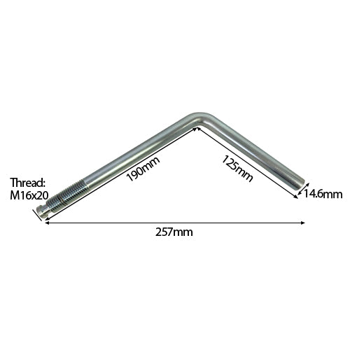 Knott Extended Jockey Wheel Clamp Handle - Extra Long