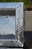 Aluminium Chequer Plate Toolbox, 640 x 230 x 230mm