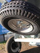 4.00 x 8 Wheel & Tyre Assembly, 115mm PCD, with Mounting Bracket