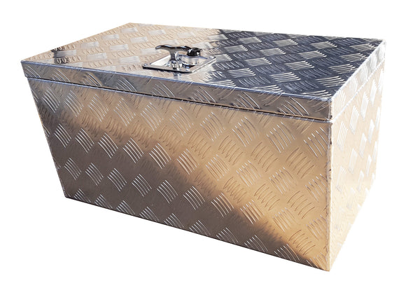 Aluminium Chequer Plate Tool Box, 700 x 350 x 350