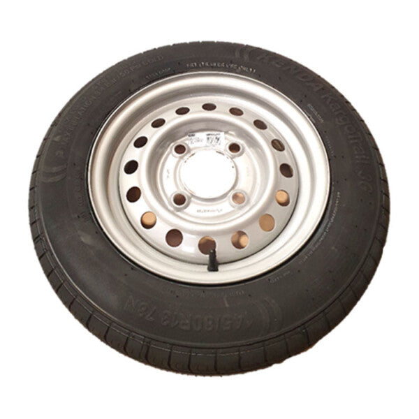 145 80 r 13 wheel and tyre assembly on 4 stud 130mm PCD