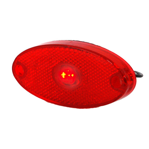 Oval LED Rear Marker Lights - Red