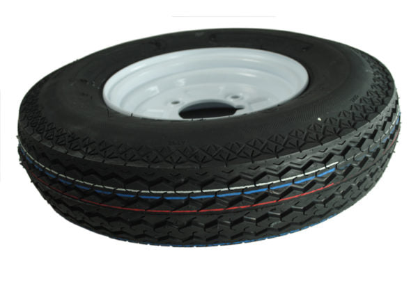 4.00 x 8 Wheel & Tyre Assembly, 4" PCD