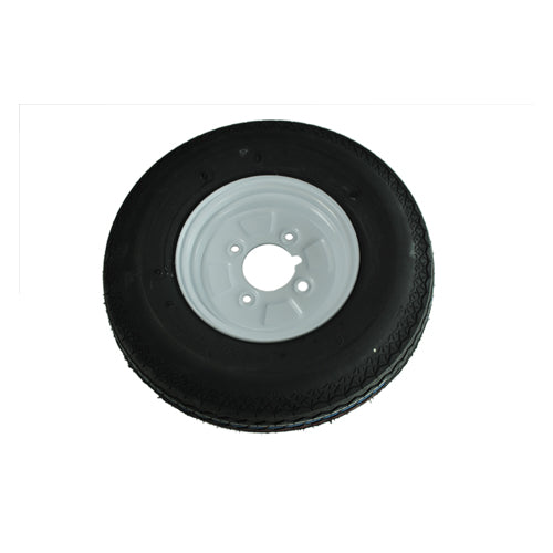 4.00 x 8 Wheel & Tyre Assembly, 4" PCD