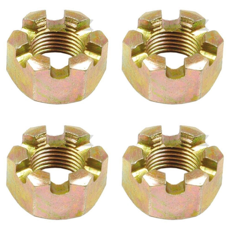Set of 4 3/4" UNF Castle Nut