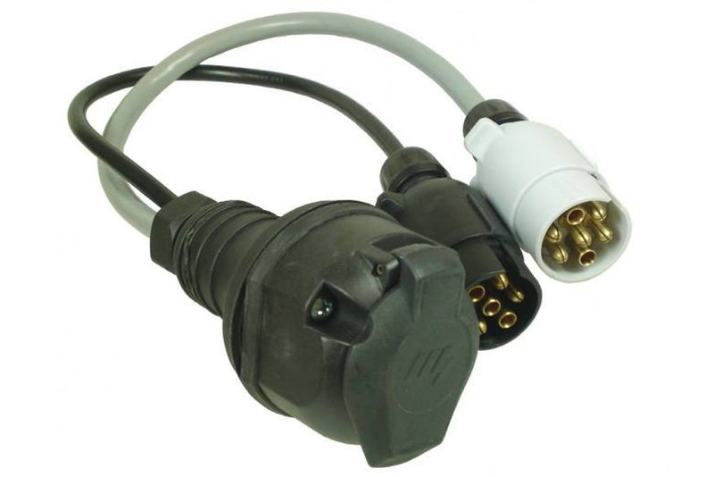 Caravan Adaptor Lead, 7 Pin Car to 13 Pin Caravan