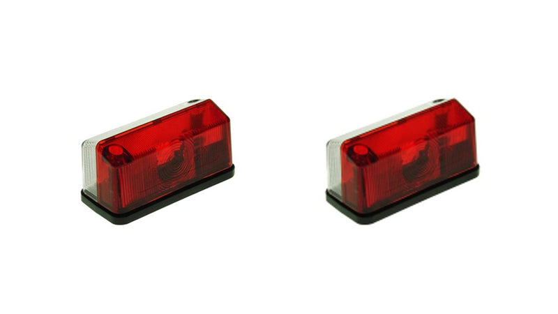 A Pair of Radex 925 Red & White Marker Lights