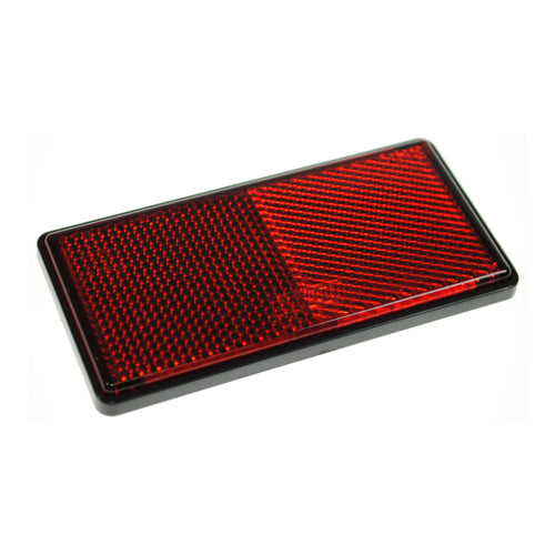 Red Rear Reflectors - Self Adhesive - Large