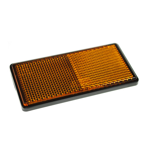 Amber / Orange Side Reflectors - Self Adhesive - Large