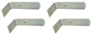 set of four 210mm mudguard brackets 