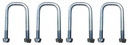 Set of four Ifor Williams single leaf U bolts 