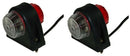 A Pair of Britax Side Marker Lights - Red / White