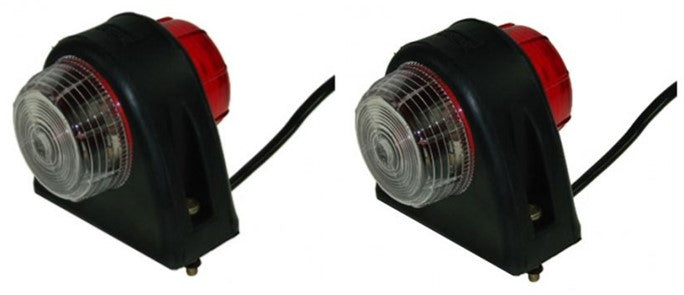 A Pair of Britax Side Marker Lights - Red / White