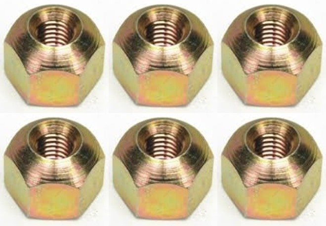 Six M8 Dome Nuts for Brake Cables