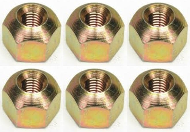 Six M8 Dome Nuts for Brake Cables