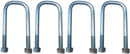 Set of four U bolts suitable for Ifor Williams Twin Leaf Springs