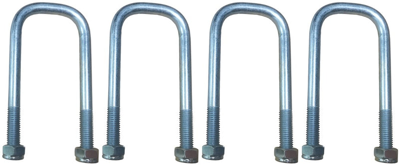 Set of four U bolts suitable for Ifor Williams Twin Leaf Springs