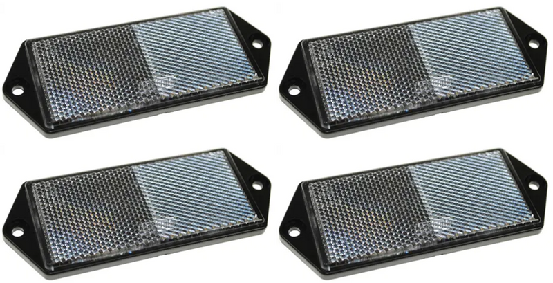 Four Large Reflectors - White