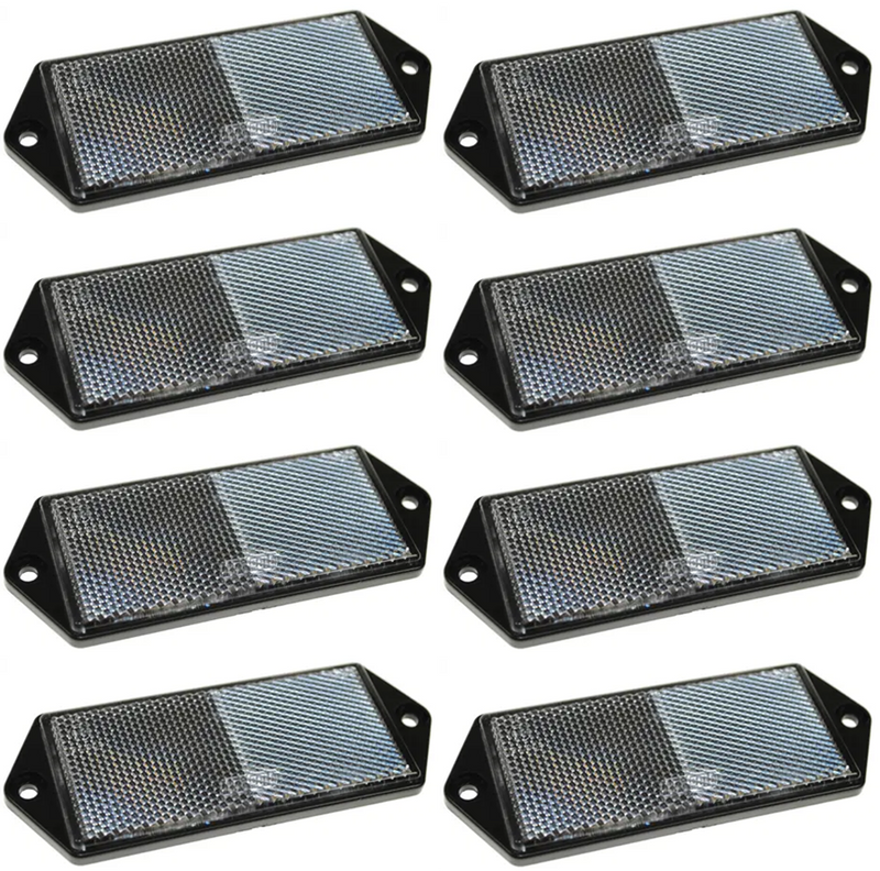 Eight Large Reflectors - White