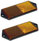 A Pair of Large Reflectors - Amber