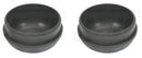 A Pair of Black ALKO Hub caps, for Ifor Williams (pre 1993)
