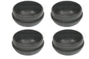 Four Black ALKO Hub caps, for Ifor Williams (pre 1993)
