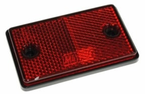 Red, Rear Reflectors - Self Adhesive