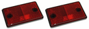 A Pair of Red, Rear Reflectors - Self Adhesive
