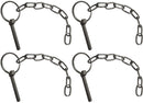 Four Linch Pin & Chains, Suitable for Ifor Williams
