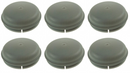 Six Unbranded Grey Ifor Williams Hub Caps